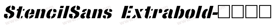 StencilSans Extrabold字体转换